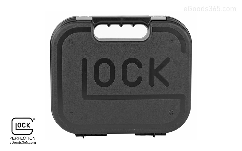 Glock OEM Gun Case, Single Handgun 10.5" x 9" x 2.5" Black, Includes Bore Brush, Cleaning Rod, Cable Lock and Owner's Manual