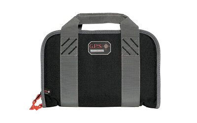 GPS Pistol Case, Black, Soft, Up To 2 Pistols GPS-1308PC