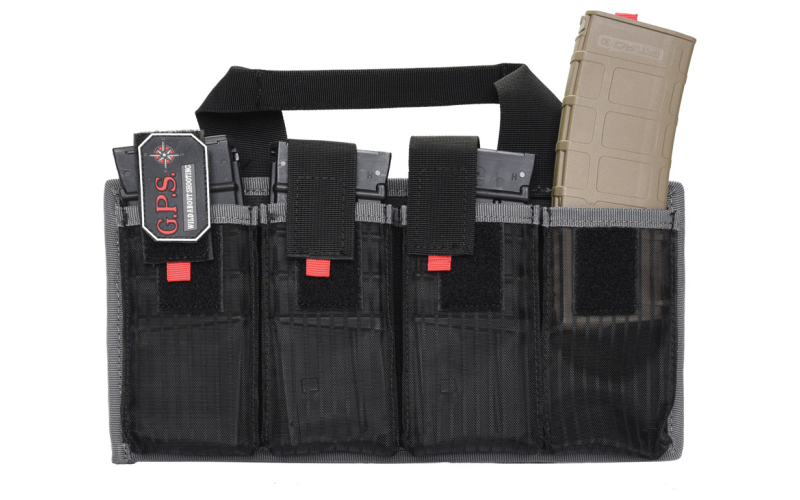 GPS Magazine Tote, Black, Soft, Fits 8 AR Style Mags GPS-1365MAG