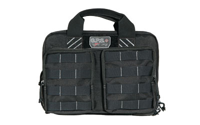 GPS Tactical, Range Bag, Black, Soft, Up To 6 Pistols, 2 Removable Pouches GPS-T1311PCB