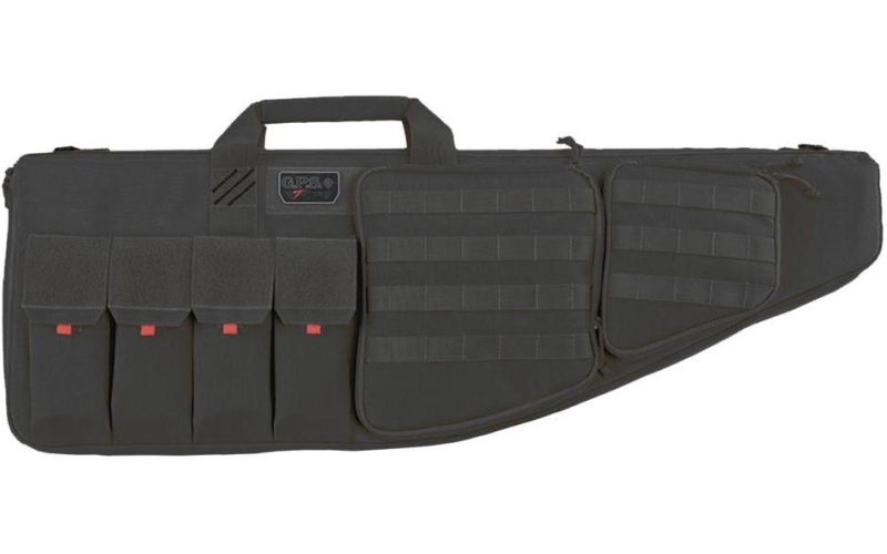 Tactical ar case 30" -external handgun case black