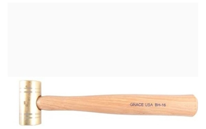 Grace Usa 16 oz. long brass hammer