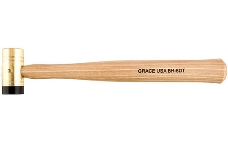 Grace Usa Delrin tipped solid brass hammer-8oz