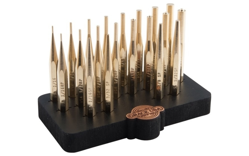 Grace Usa Bp-20-bb 20 piece brass punch set w/
