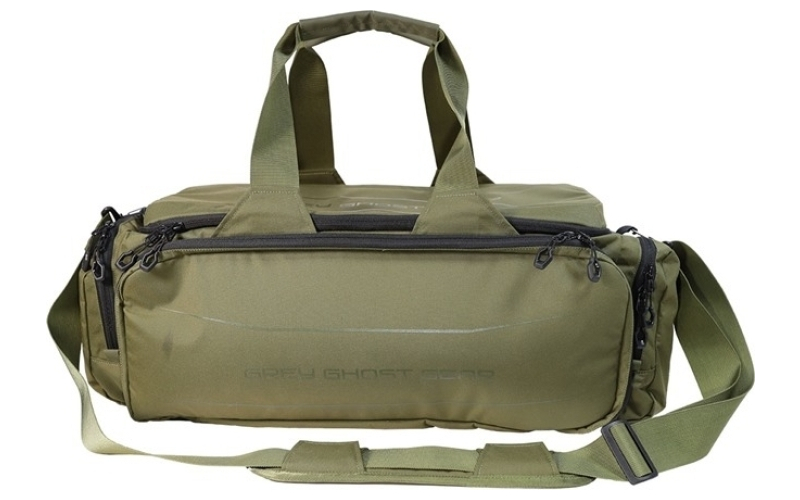 Grey Ghost Gear Large range bag olive with black zips