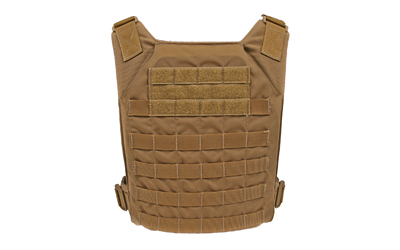 Grey Ghost Gear Minimalist Plate Carrier, Body Armor Carrier, Designed to Carry 10" X 12" Hard Plates or Large ESAPI Plates, Constructed from Mil-Spec Materials to Stand Up to Hard Use, the Inside Faces of the Carrier are Lined with Air Mesh for Comfort and Breathability, Coyote Brown 0007-14