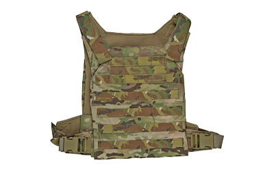 Grey Ghost Gear Minimalist Plate Carrier, Body Armor Carrier, Designed to Carry 10" X 12" Hard Plates or Large ESAPI Plates, Constructed from Mil-Spec Materials to Stand Up to Hard Use, the Inside Faces of the Carrier are Lined with Air Mesh for Comfort and Breathability, Multicam 0007-5