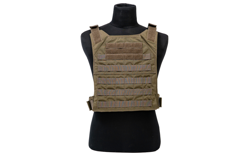 Grey Ghost Gear Minimalist Plate Carrier, Body Armor Carrier, Designed to Carry 10" X 12" Hard Plates or Large ESAPI Plates, Constructed from Mil-Spec Materials to Stand Up to Hard Use, the Inside Faces of the Carrier are Lined with Air Mesh for Comfort and Breathability, Ranger Green 0007-6