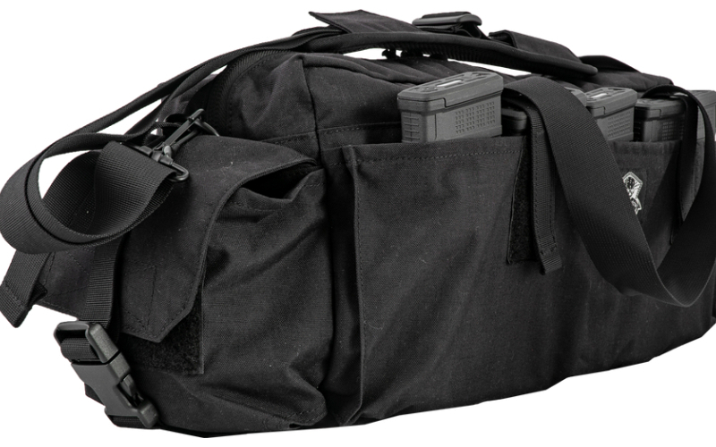 Grey Ghost Gear Transport Bag, Ideal Size for Storing in a Vehicle, the Main Compartment has Ample Room for a Handgun or Even a Folded PDW/SBR, 11"H X 22"W X 5"D, Black 4601-2