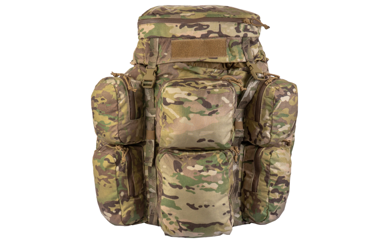 Grey Ghost Gear Bar-5200, Ruck Sack, Constructed from 500 Denier Cordura Nylon, 5200 Cubic Inches, Consists of Eight Exterior Pouches Plus a Claymore Pocket on the Top of the Flap with an Additional Zippered Mesh Pocket Underneath, MultiCam 6205-5