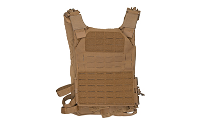 Grey Ghost Gear SMC Plate Carrier, Body Armor Carrier, Laminate Nylon, Designed to Carry a Pair of 10" X 12" Hard Plates or Most Large SAPI Plates, This Carrier is "One Size Fits All" Thanks to it's Adjustable Shoulder Straps and Cummerbund, 1.5 lbs Without Plates, Coyote Brown GTG0295-14