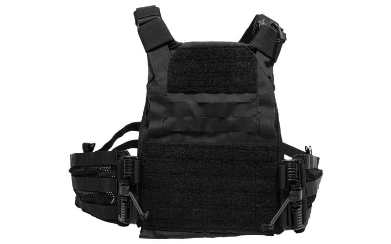 Grey Ghost Gear SMC Plate Carrier, Body Armor Carrier, Laminate Nylon, Designed to Carry a Pair of 10" X 12" Hard Plates or Most Large SAPI Plates, This Carrier is "One Size Fits All" Thanks to it's Adjustable Shoulder Straps and Cummerbund, 1.5 lbs Without Plates, Black PGTG0295-2