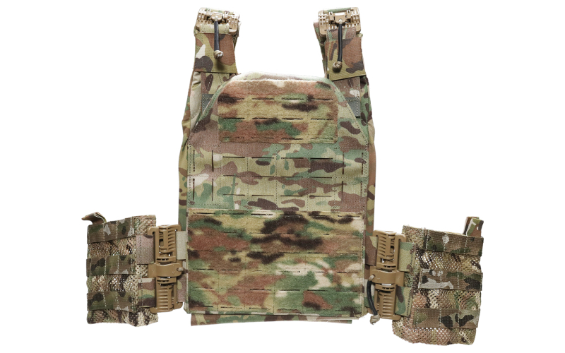Grey Ghost Gear SMC Plate Carrier, Body Armor Carrier, Laminate Nylon, Designed to Carry a Pair of 10" X 12" Hard Plates or Most Large SAPI Plates, This Carrier is "One Size Fits All" Thanks to it's Adjustable Shoulder Straps and Cummerbund, 1.5 lbs Without Plates, Multicam GTG0295-5