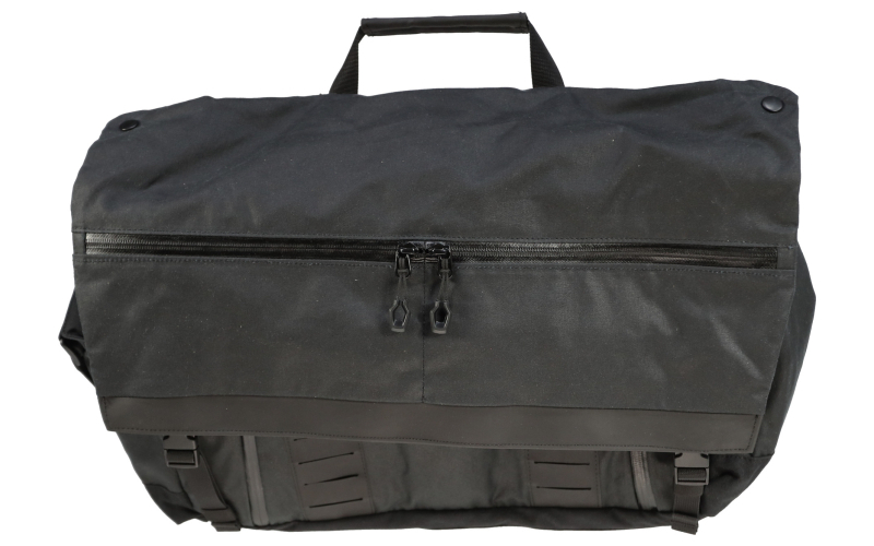 Grey Ghost Gear Wanderer Messenger Bag, Bag, Waxed Canvas, 17.4 Liters, Black GTG5906-BLK