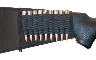 GrovTec GTAC81, Rifle Buttstock Ammo Holder, Black, Holds 9 Normal Rifle Rounds GTAC81