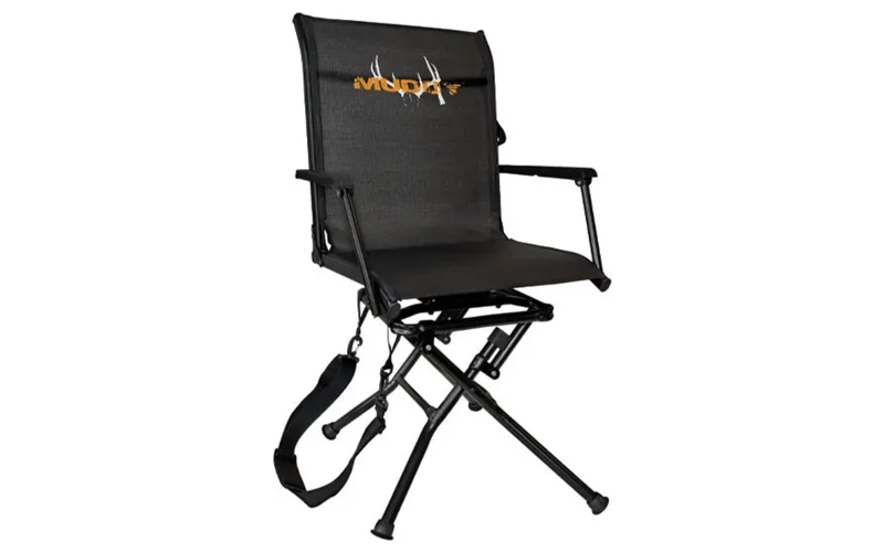 Muddy outdoors swivel-ease ground seat with adjustable legs