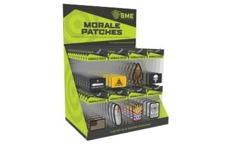 Sme assorted morale patch display 144/ct