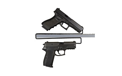 Gun Storage Solutions Over Under Handgun Hangers - 2 pack (4 gun storage) OUHH2