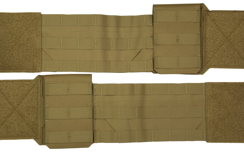 Haley Strategic Partners Thorax, Cummerbund and Side Entry Panel Set, Molle, Dual Layer Woven Elastic, Large, Coyote Brown TPC_CB_SEP-1-2LG-COY