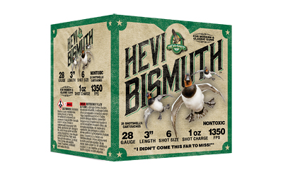 HEVI BISMUTH 28GA 3" 1OZ #6 25/250