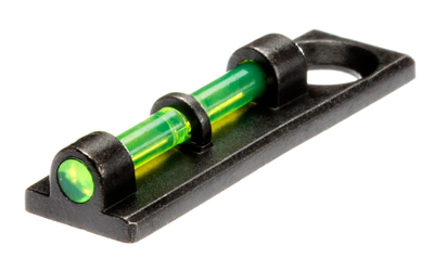 Hi-Viz Flame Permanent Front Sight, Fits Most Vent Ribbed Shotguns with Removeable Front Bead, Green Color FL2005-G