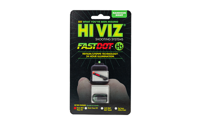 Hi-Viz FASTDOT H3, For Glock 9/40SW/357Sig, Tritium/Fiber Optic Night Sights, Red Front With Green Rear GGLFD21