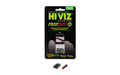 Hi-Viz FASTDOT H3, For Glock MOS 9/40, Tritium/Fiber Optic Night Sights, Red Front With Green Rear GGLMFD21