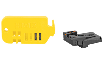 Hi-Viz Adjustable Rear Sight, For Glock except 42/43/MOS, Includes Green, Red, and Black LitePipes GLAD211