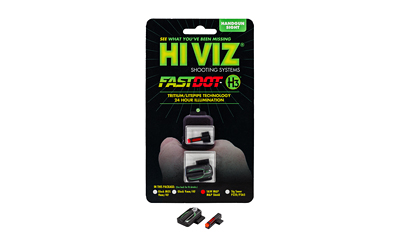 Hi-Viz FASTDOT H3, For Smith & Wesson Shield/Shield Plus, Tritium/Fiber Optic Night Sights, Red Front With Green Rear GMPFD21