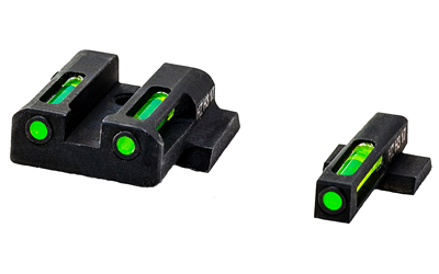 Hi-Viz LiteWave H3 Tritium/Litepipe Night Sights, Fits S&W Shield, Front Green and Rear MPSN321