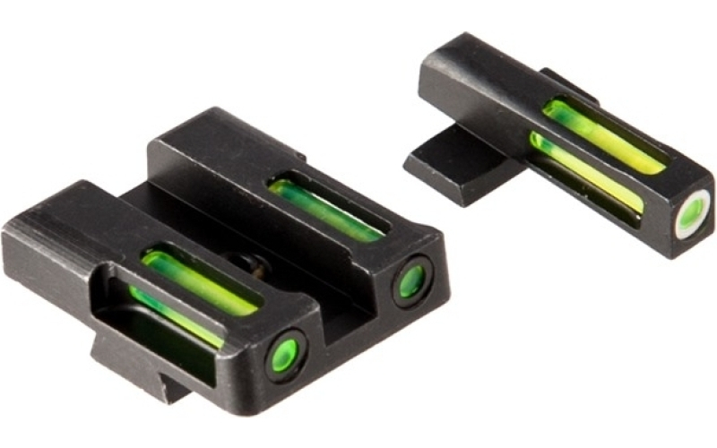 Hi-Viz LiteWave H3 Tritium/Litepipe Night Sights, Fits Springflied XD,XDS,XDE and XD-M, Green Front and Rear XDN321