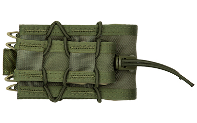 High Speed Gear Double Decker TACO, Dual Magazine Pouch, Molle, Fits (1) Rifle Magazine and (1) Pistol Magazine, Hybrid Kydex and Nylon, Olive Drab Green 11DD00OD