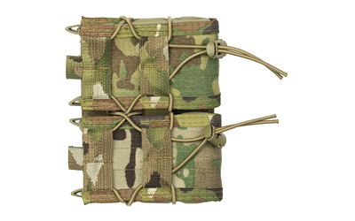 High Speed Gear Double Rifle TACO, Dual Magazine Pouch, Molle, Fits Most Rifle Magazines, Hybrid Kydex and Nylon, MultiCam 11TA02MC