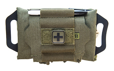 High Speed Gear ReFlex IFAK System, Compatible with MOLLE and Belts 1.5"-2.5", Nylon Construction, Olive Drab Green, Medical Items Not Included 12RX00OD