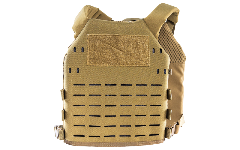 High Speed Gear Core Plate Carrier, Body Armor Carrier, Designed to Fit Small SAPI or 8"X10" Commercial Plates, Nylon Construction, Matte Finish, Coyote Brown 40PC11CB