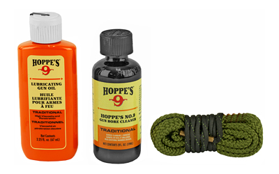 Hoppe's 1-2-3 Done! Cleaning Kit, 9MM Pistol, Clam Pack, Includes Bore Snake, Solvent, and Oil 110009