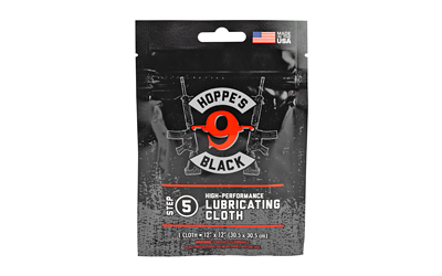 Hoppe's Black Lubricating Cloth, Resealable Bag HBLC