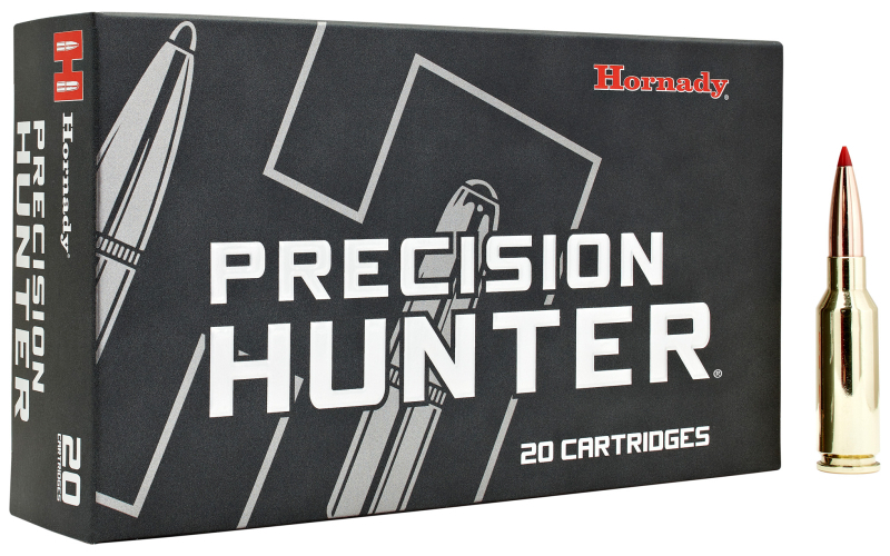 Hornady Precision Hunter, 7MM PRC, 175 Grain, Extremely Low Drag-eXpanding Projectile, 20 Round Box 80712