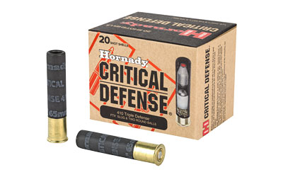 Hornady Critical Defense, 410 Gauge, 2.5", Defender, 20 Round Box 86238