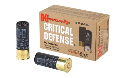 Hornady Critical Defense, 12 Gauge, 2.75", 00 Buck, Buckshot, 10 Round Box 86240