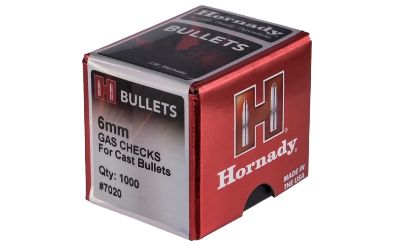 Hornady 6mm/243 caliber gas checks 1,000/box