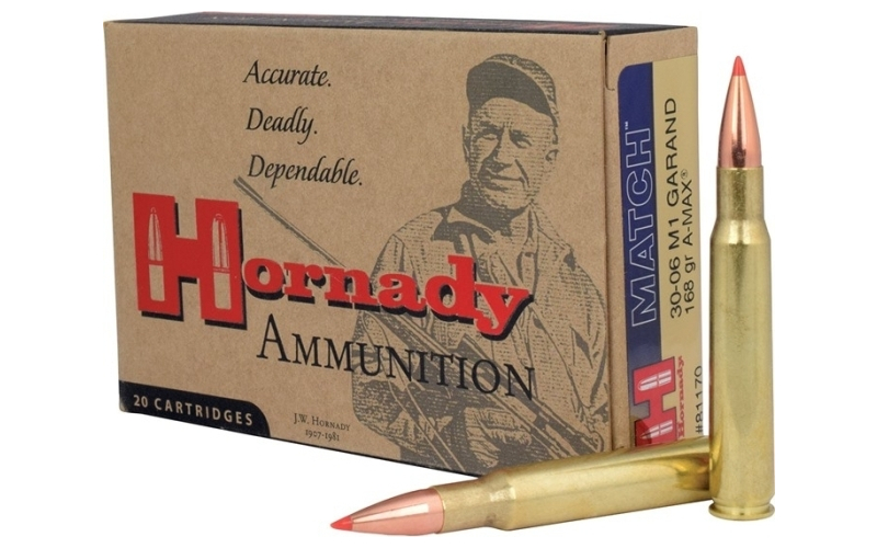 Hornady 30-06 springfield m1 garand 168gr eld match 20/box