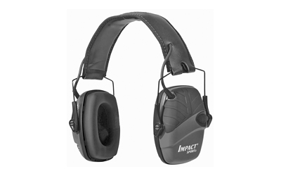 Howard Leight Impact Sport, Electronic Earmuff, Deluxe Headband, Black R-02524