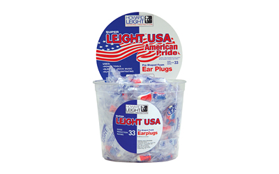 Howard Leight Super Leight Ear Plugs, Foam, NRR 33, Uncorded, Red/White/Blue, 100 Pair R-03113