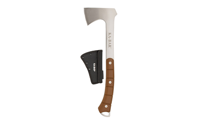 KA-BAR Knives Hatchet Hawk, Hatchet, 4.75" Blade Length, 16.125" Overall Length, Plain Edge, Thermoplastic Rubber Handle, 5Cr15 Stainless Steel, Includes Nylon Sheath 1333