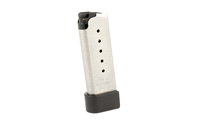 Kahr Arms Magazine, 40 S&W, 6 Rounds, Fits MK40, with Grip Extension, Stainless KS620