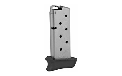 Kimber America Magazine, 9MM, 7 Rounds, Kimber Micro 9, with Hogue Grip Extension, Stainless 4000905