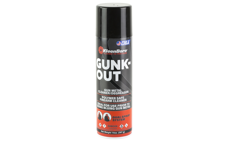 Kleen-Bore Gunk-Out, Liquid, 14oz, Cleaner/Degreaser, Areosol Can GO5A