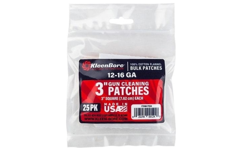 Kleenbore 3? 12-16 gauge cleaning patches (25pk)