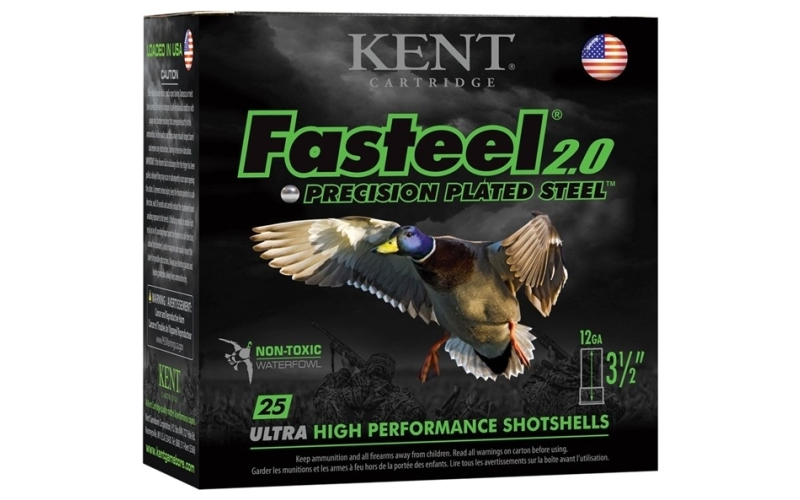 Kent Cartridge Fasteel 2.0 12ga 2-3/4   #2 1-1/16 oz 25bx